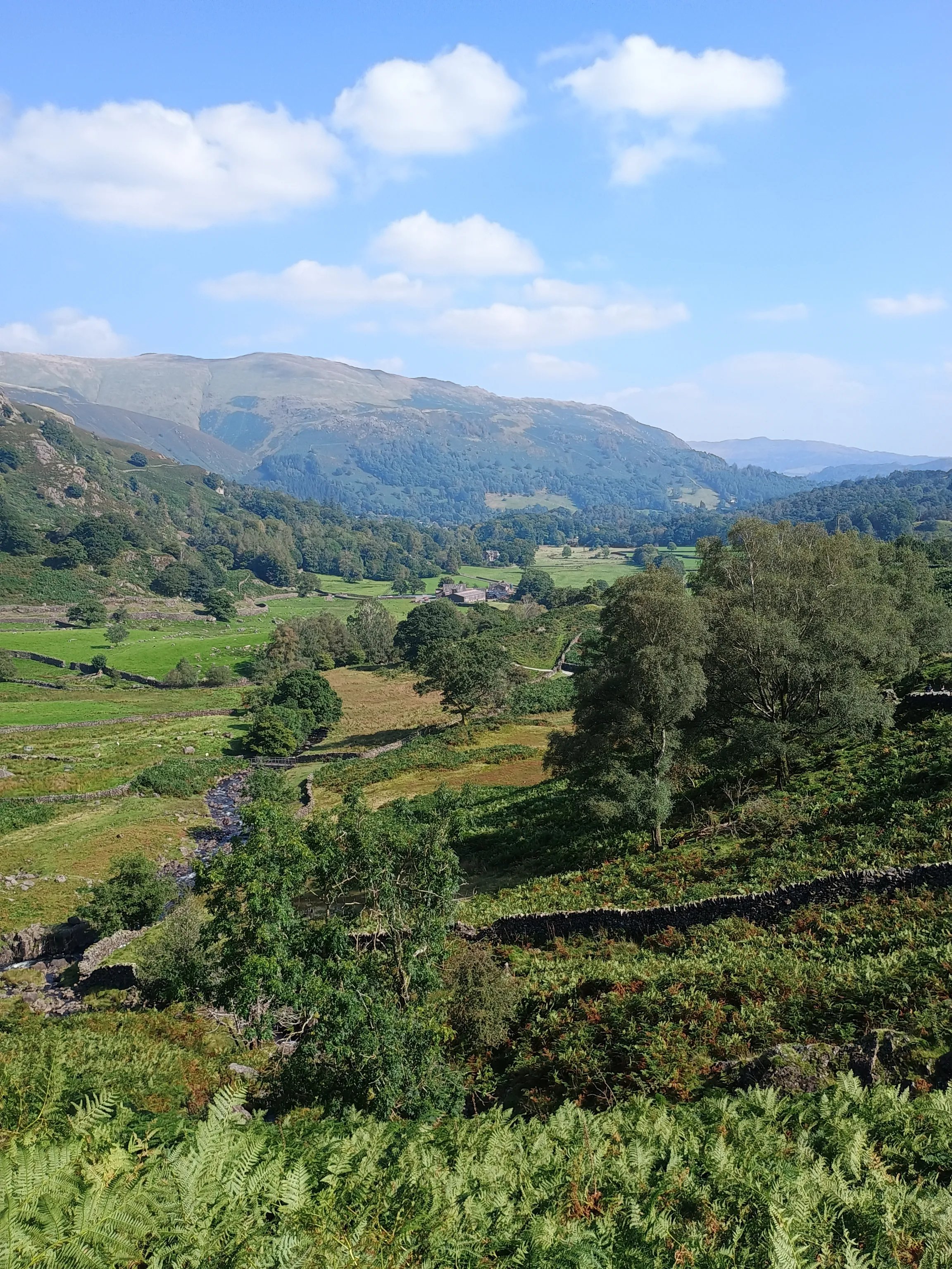 Easedale valley from the path above Grasmere