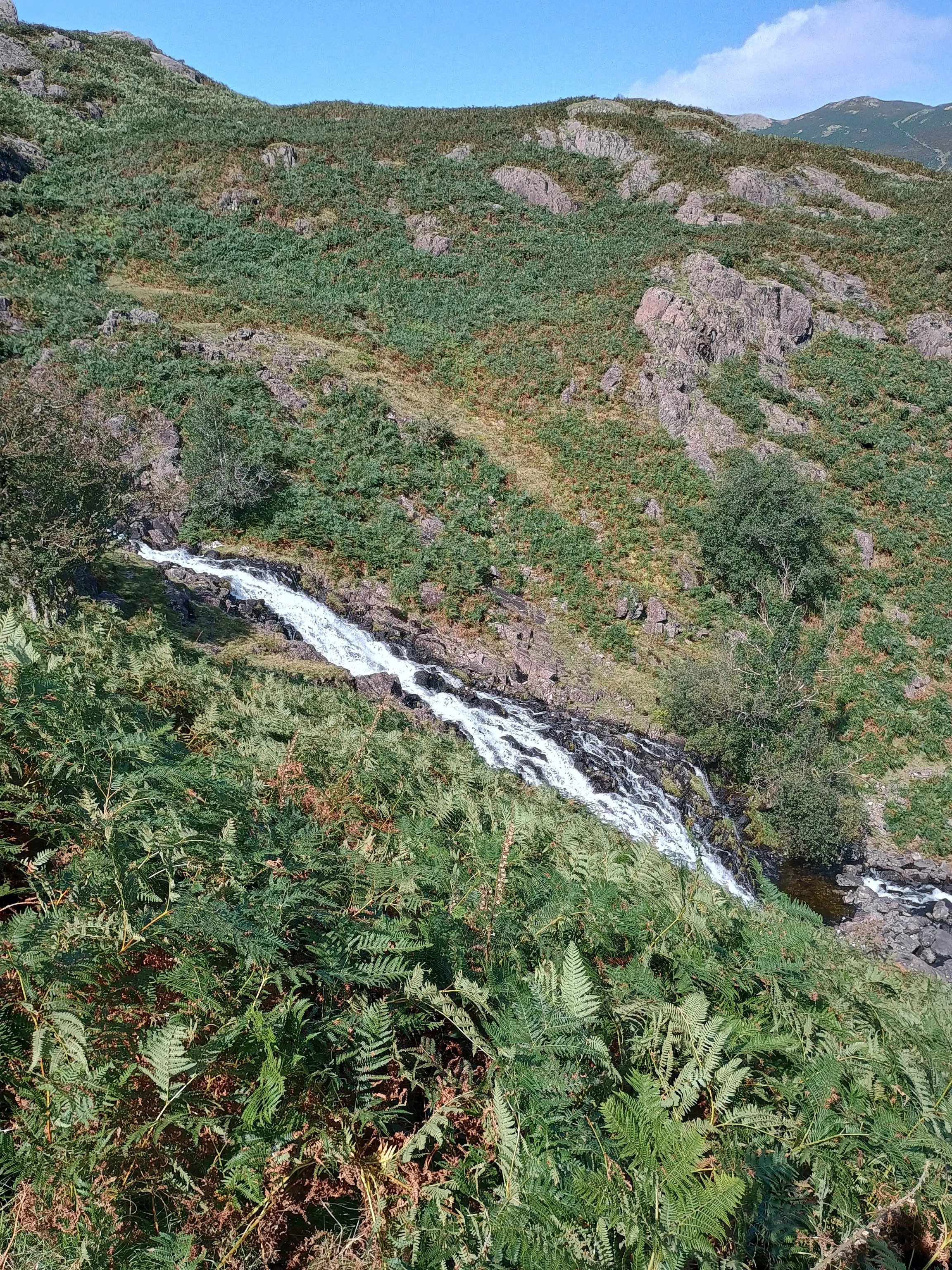 Sour Milk Gill waterfall on the route to Easedale Tarn
